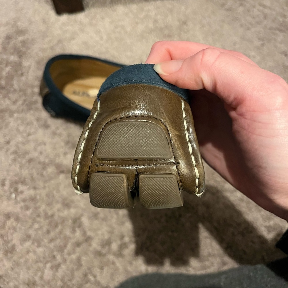 Alfani Blue Suede and Leather Tigger Driving Loafers Size 9.5 - Picture 4 of 8